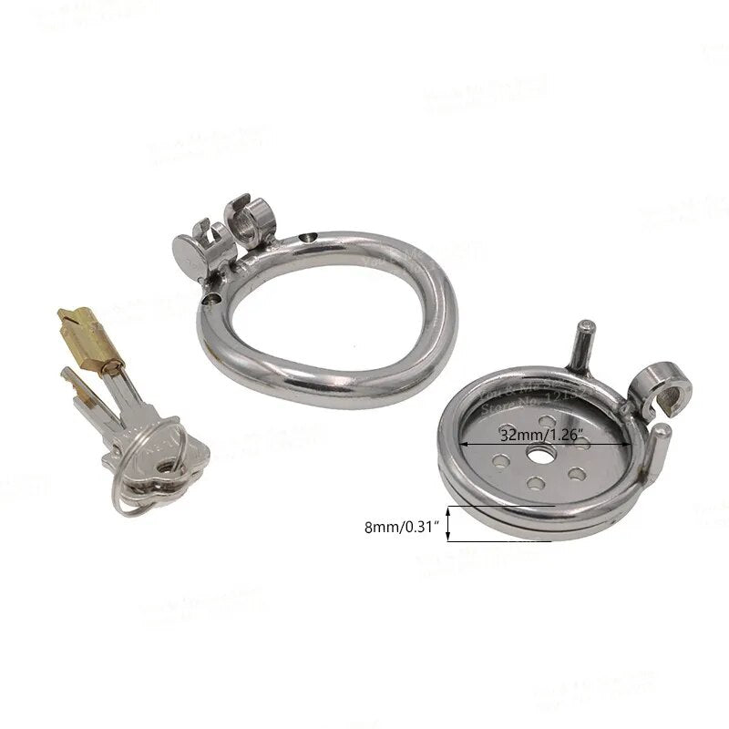 Electric Shock Metal Penis Lock Chastity Cage