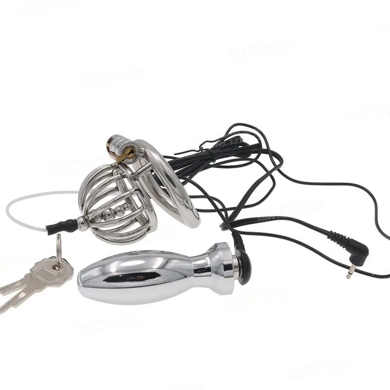 Electric Shock Male Chastity Device Super Small