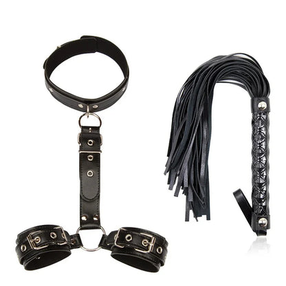 Erotic Sex Toys Neck collar Handcuff Whip For Couples Woman and Adult sexy Game BDSM Bondage Restraint Rope Exotic Accessories