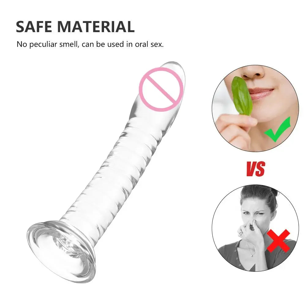 Erotic Soft 3 Size Dildo Realistic Female Toys Penis Strong Suction Cup Dick Sex Toys for Woman Toy for Adult G-spot No Vibrator