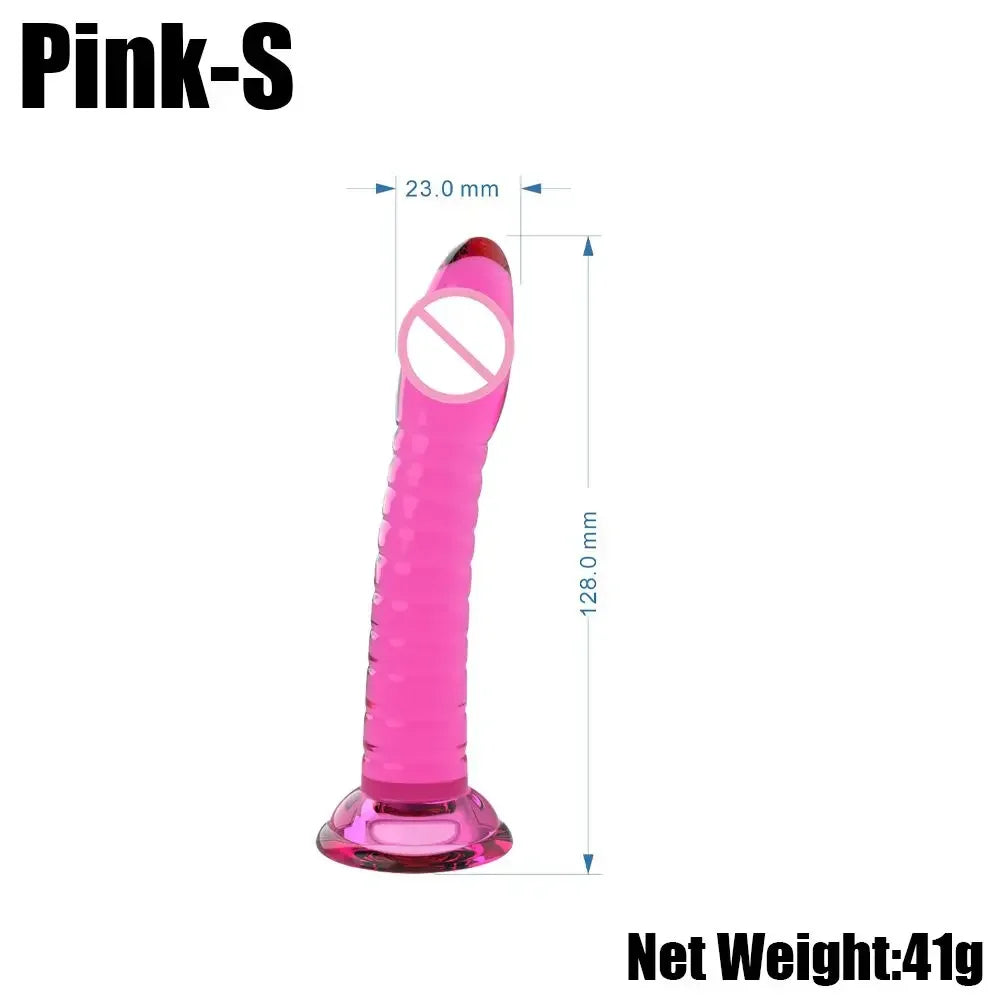 Erotic Soft 3 Size Dildo Realistic Female Toys Penis Strong Suction Cup Dick Sex Toys for Woman Toy for Adult G-spot No Vibrator