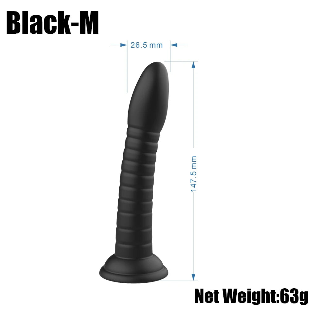 Erotic Soft 3 Size Dildo Realistic Female Toys Penis Strong Suction Cup Dick Sex Toys for Woman Toy for Adult G-spot No Vibrator