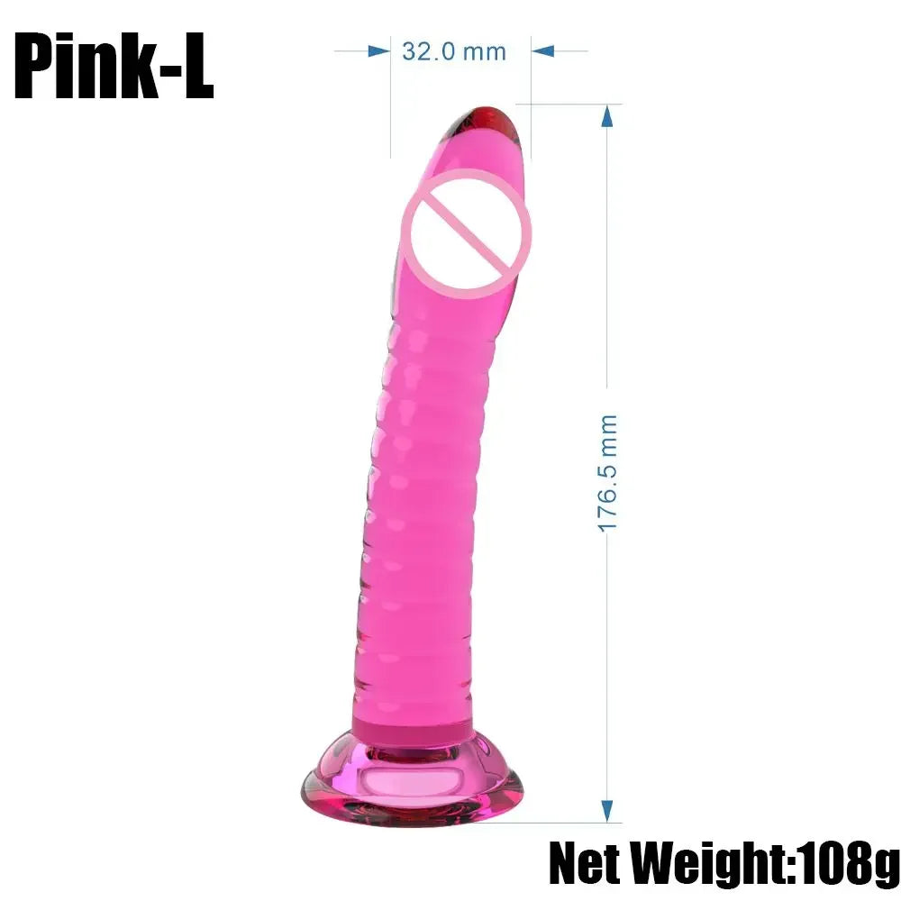 Erotic Soft 3 Size Dildo Realistic Female Toys Penis Strong Suction Cup Dick Sex Toys for Woman Toy for Adult G-spot No Vibrator