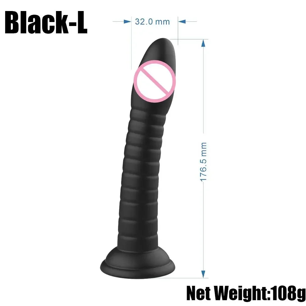 Erotic Soft 3 Size Dildo Realistic Female Toys Penis Strong Suction Cup Dick Sex Toys for Woman Toy for Adult G-spot No Vibrator