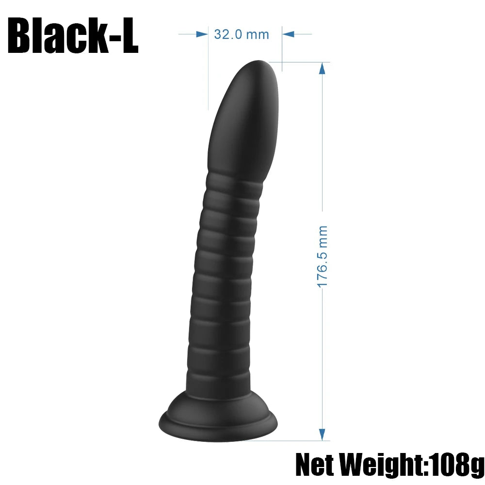 Erotic Soft 3 Size Dildo Realistic Female Toys Penis Strong Suction Cup Dick Sex Toys for Woman Toy for Adult G-spot No Vibrator