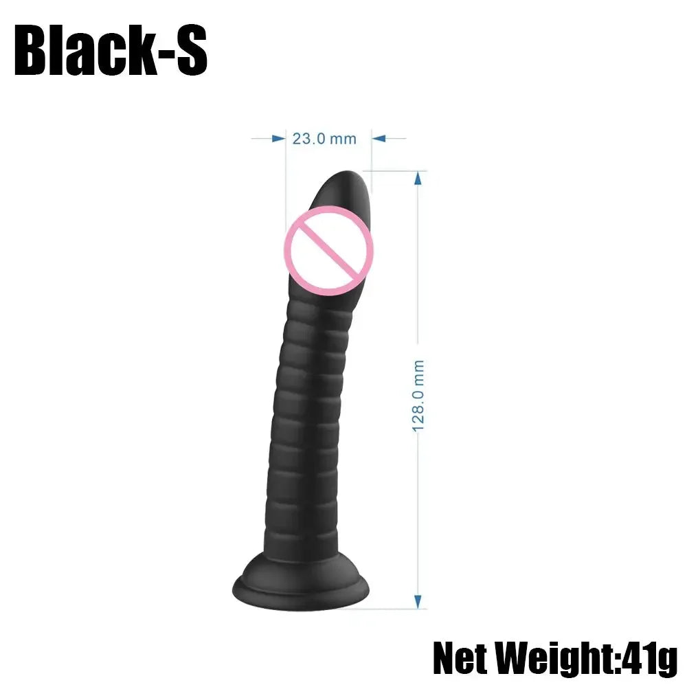 Erotic Soft 3 Size Dildo Realistic Female Toys Penis Strong Suction Cup Dick Sex Toys for Woman Toy for Adult G-spot No Vibrator