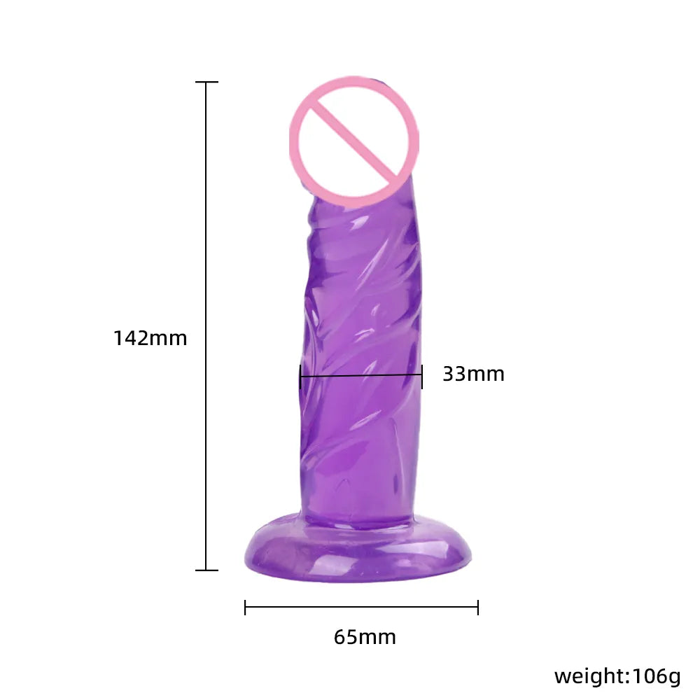 Soft Silicone Jelly Dildo for Women