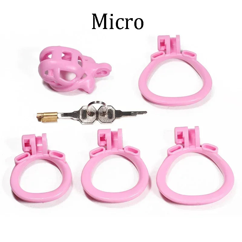 Erotic Urethral Lock Penis Sleeve With 4Rings BDSM Bondage Equipment Male Cobra Chastity Cage Cock Device Bird Sex Toys for Men