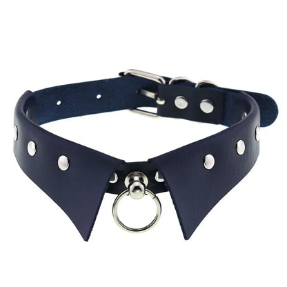 Exotic Accessories of Bdsm Slave Bondage Leather Collar with Leash Ring Steel Chain Sex Toys to Lover Roleplay Posture Spreader