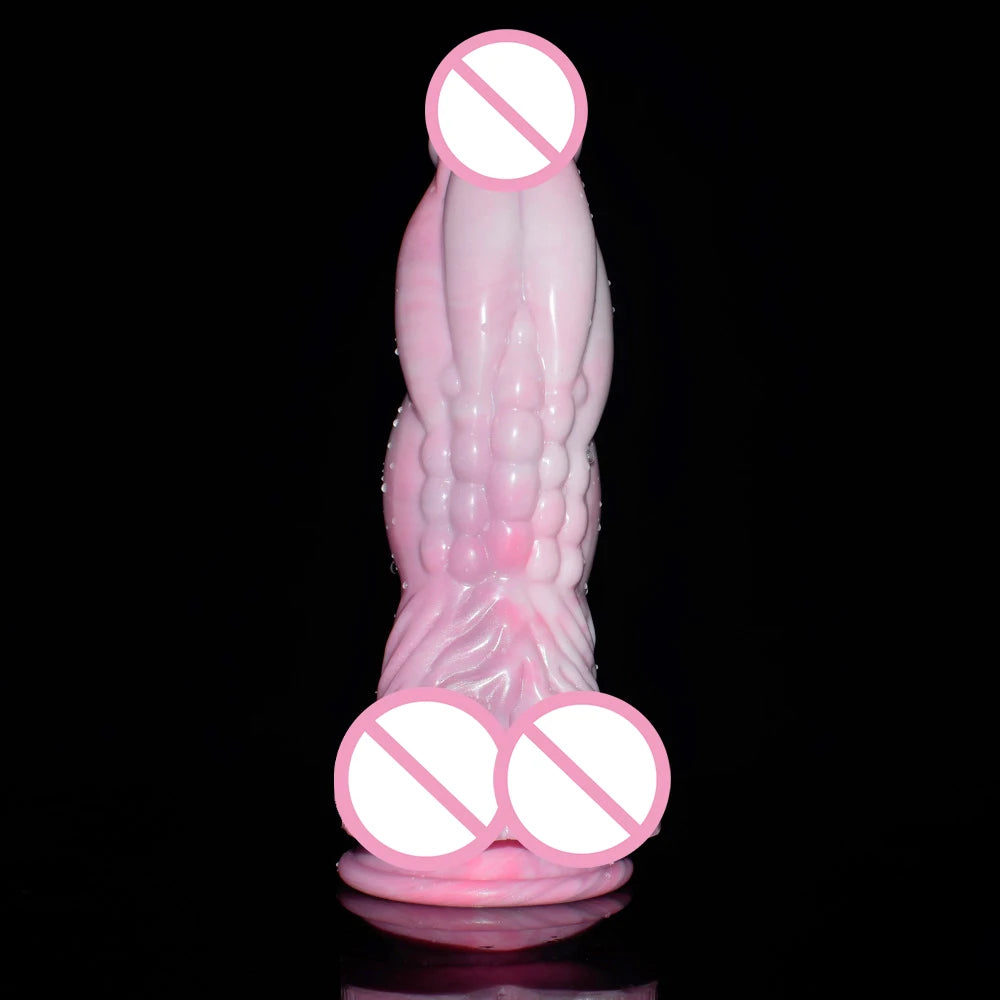 FAAK 24*6.6CM Super Huge Dildos Thick Glans Dildo Woman Masturbation Silicone Butt Plug Suction Cup Big Penis Sex Toy For Women