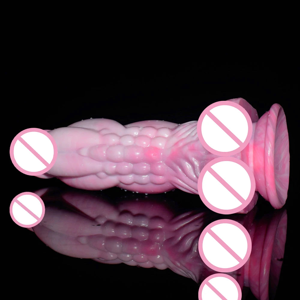 FAAK 24*6.6CM Super Huge Dildos Thick Glans Dildo Woman Masturbation Silicone Butt Plug Suction Cup Big Penis Sex Toy For Women