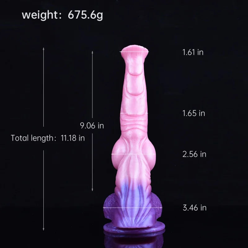 FAAK Big Knot Horse Dildo With Suction Cup Liquid Silicone Long Anal Plug Realistic Animal Penis Sex Toys For Women Adult Games