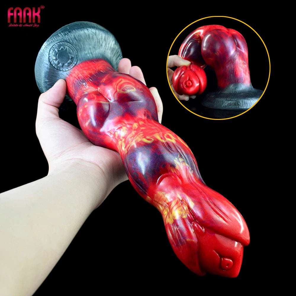 FAAK Dog Dildo Anal Toys Big Penis Knot Vaginal G-spot Massage Masturbators Silicone Dildo Butt Plug Sexy Sex Tools For Adults