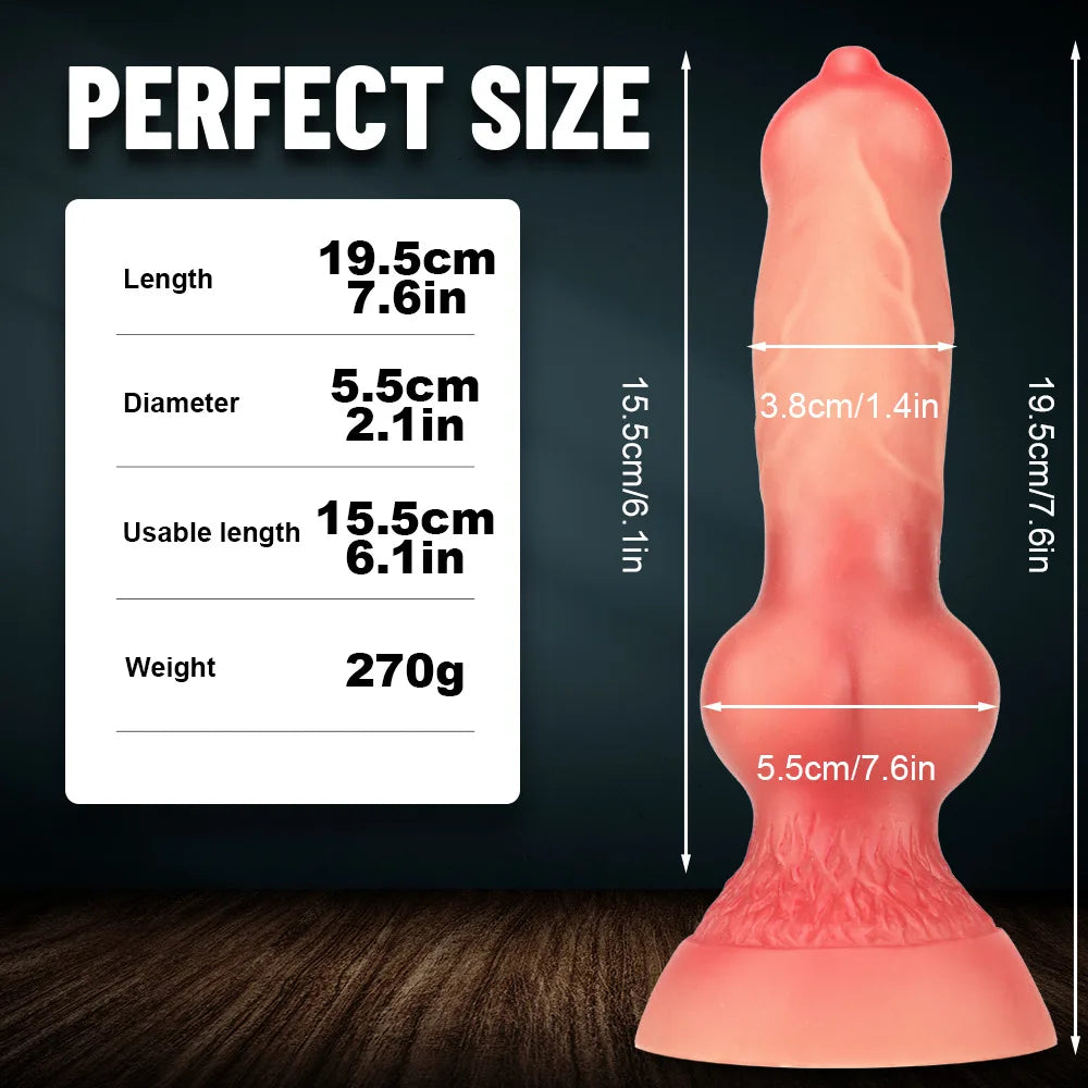 FAAK Dog Dildo Anal Toys Big Penis Knot Vaginal G-spot Massage Masturbators Silicone Dildo Butt Plug Sexy Sex Tools For Adults