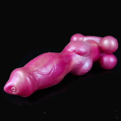 FAAK Dog Knot Penis Sleeve Large Dildo Sheath Cock Extender Enlargement Sex Toy For Men Silicone Mixed Color Male Masturbator