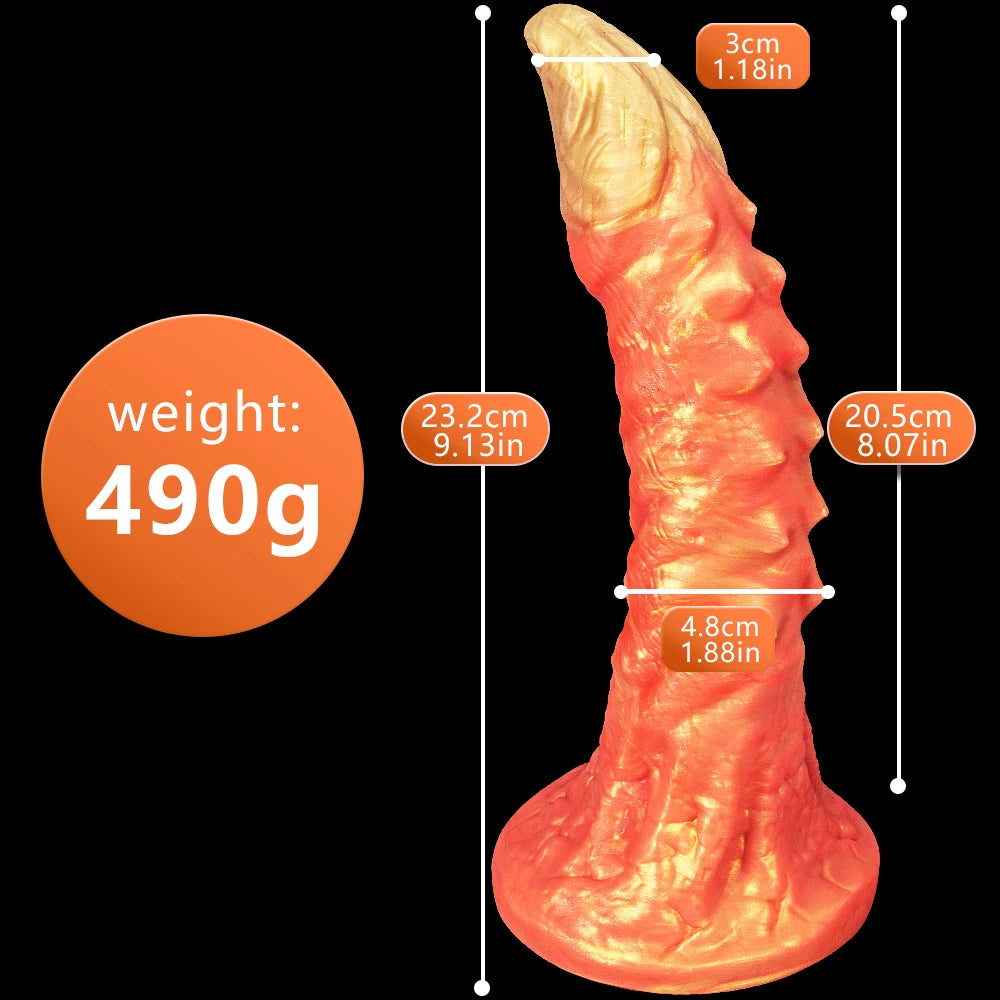 FAAK Fantasy Alien Anal Dildo Silicone Butt Plug mixed color Thick Anus Expansion Masturbator With Sucker Sex Toys For Women Men