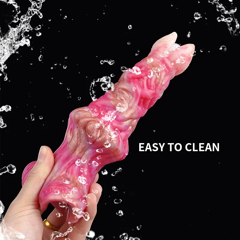 FAAK Fantasy Alien Anal Dildo Silicone Butt Plug mixed color Thick Anus Expansion Masturbator With Sucker Sex Toys For Women Men