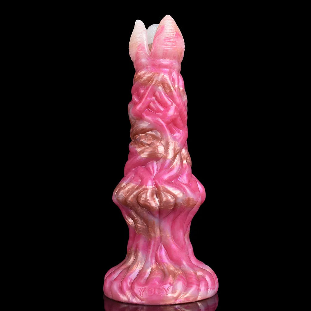 FAAK Fantasy Alien Anal Dildo Silicone Butt Plug mixed color Thick Anus Expansion Masturbator With Sucker Sex Toys For Women Men