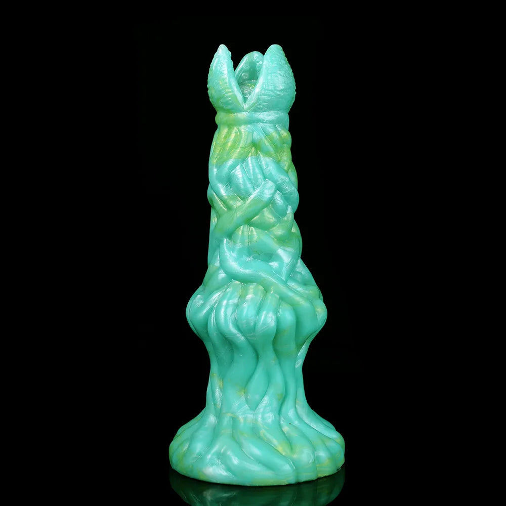 FAAK Fantasy Alien Anal Dildo Silicone Butt Plug mixed color Thick Anus Expansion Masturbator With Sucker Sex Toys For Women Men
