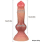 FAAK Fantasy Alien Anal Dildo Silicone Butt Plug mixed color Thick Anus Expansion Masturbator With Sucker Sex Toys For Women Men