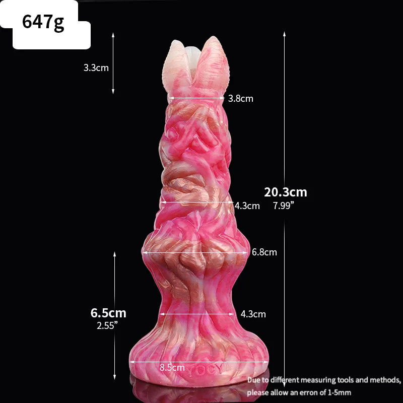 FAAK Fantasy Alien Anal Dildo Silicone Butt Plug mixed color Thick Anus Expansion Masturbator With Sucker Sex Toys For Women Men