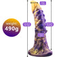 FAAK Fantasy Alien Anal Dildo Silicone Butt Plug mixed color Thick Anus Expansion Masturbator With Sucker Sex Toys For Women Men