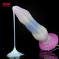 FAAK Fantasy Ejaculation Animal Dildo With Suction Cup Squirting Penis Spray Liquid Silicone Colorful Sex Toys For Men Women