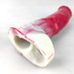 FAAK Fantasy Horse Penis Sleeve Gory Raw Meat Color Dick Enlargement & Extension Silicone Cock Sheath Sex Toys For Men