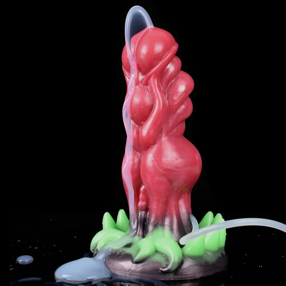 Ejaculation Dildo With Sucker Monster Squirt Penis