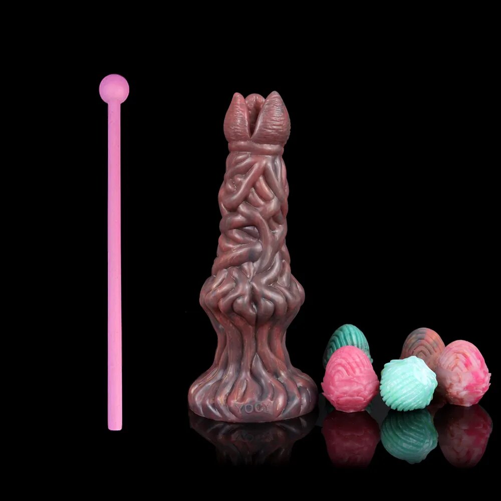 ovipositor sex toy Airbag Boost Ovipositor Dildo with 5 Eggs – Xinghaoya main image 1