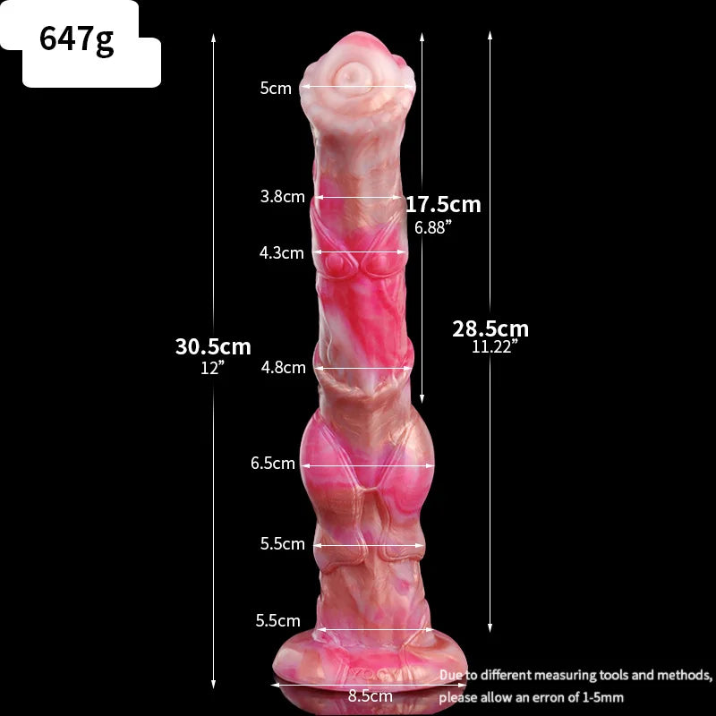 FAAK Horse Dildo Thick 6.5cm Penis Knot Long Anal Toys Stimulator Soft Silicone Animal Dildos With Sucker Sex Toy For Women Men