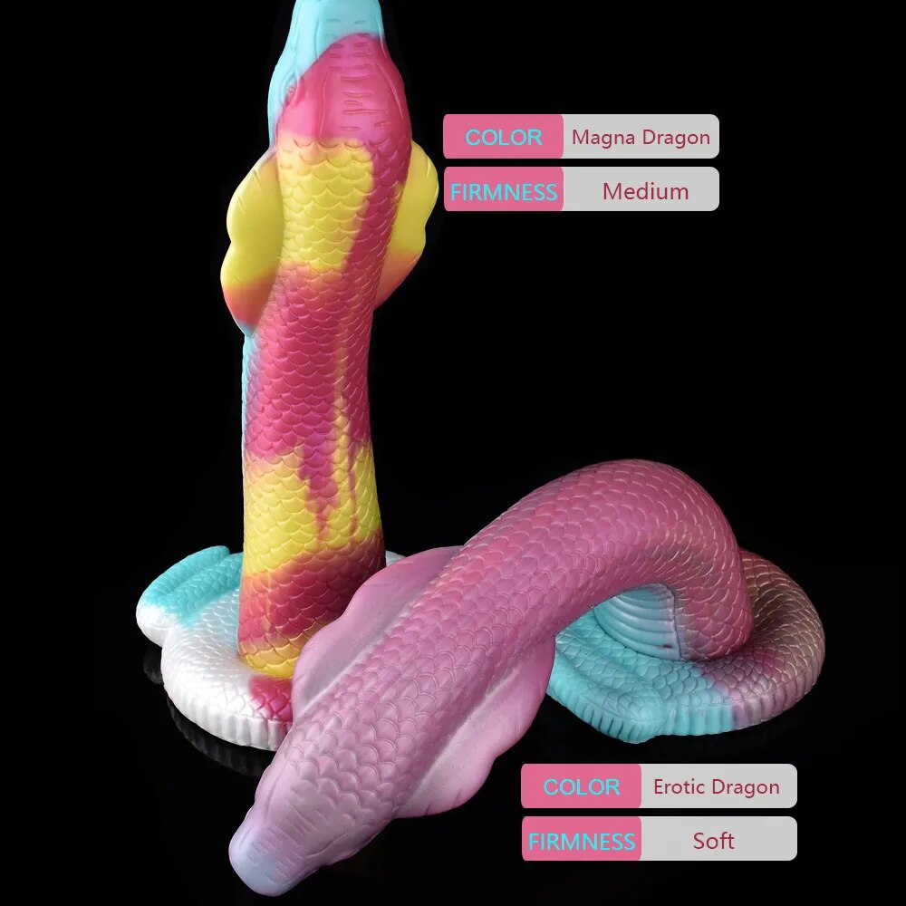 FAAK Huge Long Dildo lifelike Cobra Shape Giant Fantasy Snake Penis Sc –  GXLOCK Store