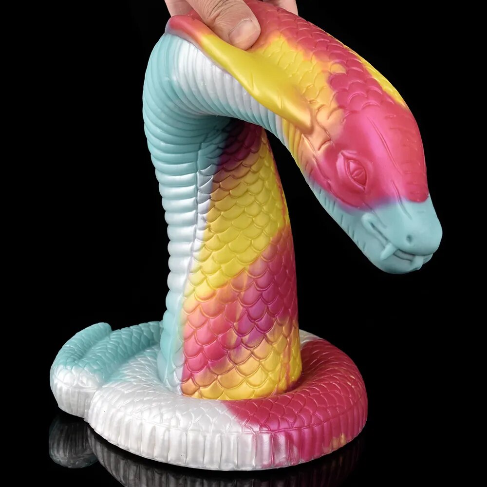 FAAK Huge Long Dildo lifelike Cobra Shape Giant Fantasy Snake Penis Sc –  GXLOCK Store