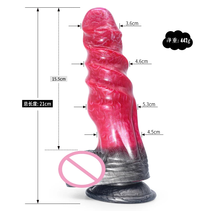 FAAK Large Anal dildo Silicone Anal Plug Animal Dildo For Men Prostate Massage Female Masturbator Anal Sex Toys for Adults 18+