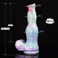 FAAK Large Fantasy Dildos Silicone Dog Knot Penis With Suction Cup Ice Dragon Series Anal Sex Toys For Women G-spot Stimulate