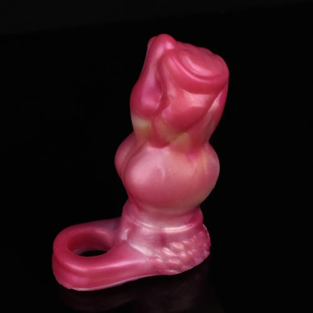 Large Wolf Knot Penis Sleeve Hollow Dildo Cock Ring