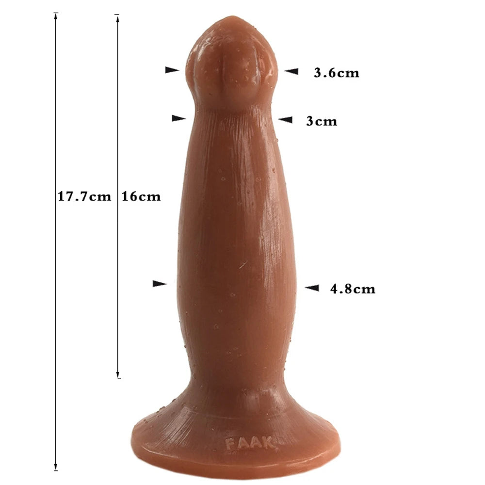 FAAK Male Prostate Massage Silicone Butt Plug With Suction Cup Vagina G-spot Stimulator Anal dildo strapon for women men Sex Toy