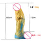 FAAK Multi Color Monster Large Dildo Silicone Anal Plug With Suction Cup Sex Toys For Women Men Knot Penis Female Masturbator