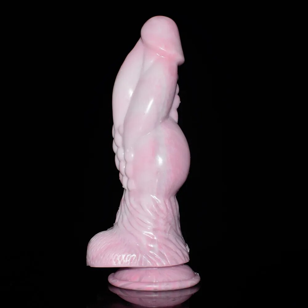 FAAK Multi Color Monster Large Dildo Silicone Anal Plug With Suction Cup Sex Toys For Women Men Knot Penis Female Masturbator