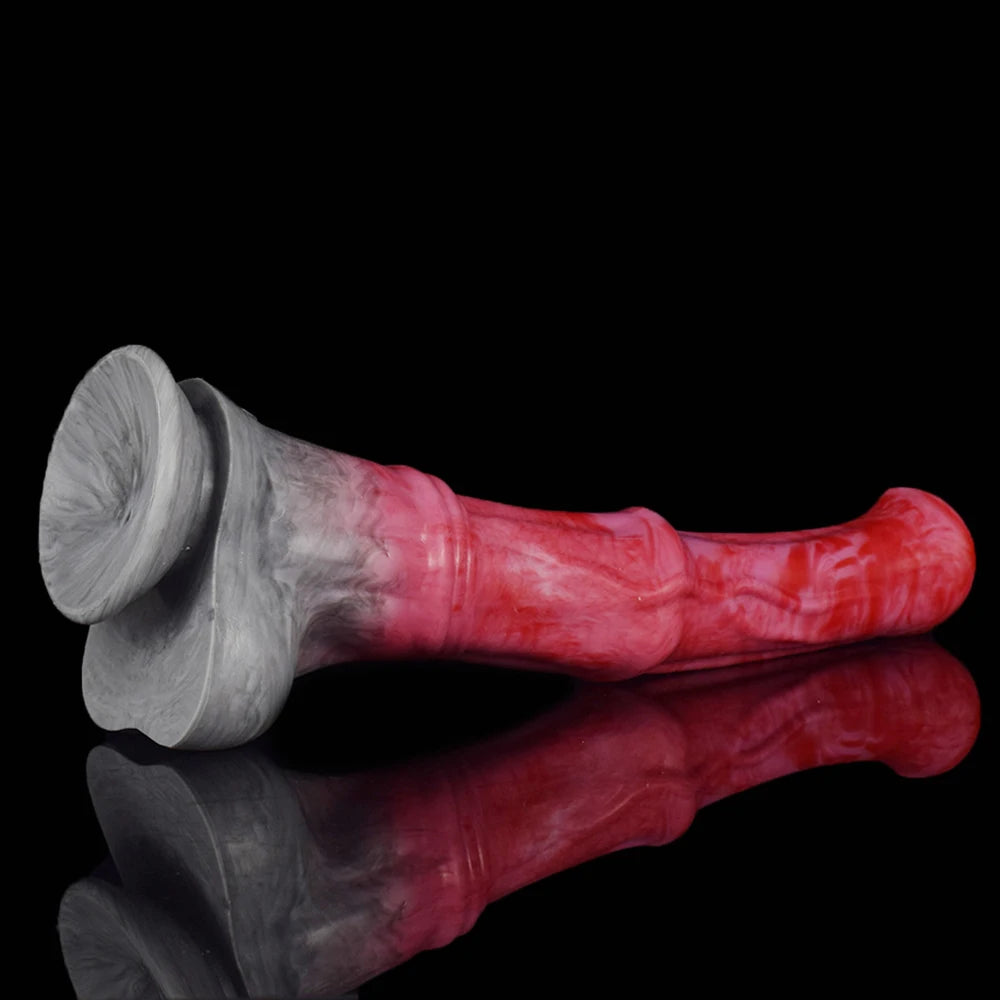 FAAK New 12.2" Gory color Horse Dildo Big Anal Plug Animal penis silicone long Butt plug Sex Toys For Women Lesbian Products