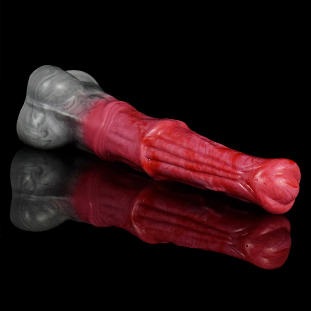 FAAK New 12.2" Gory color Horse Dildo Big Anal Plug Animal penis silicone long Butt plug Sex Toys For Women Lesbian Products