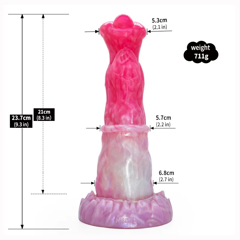 FAAK New Curved Butt Plug Silicone Horse Dog Knot Dildo With Sucker Sex Toys For Women Men G-spot Stimulate Female Masturbator