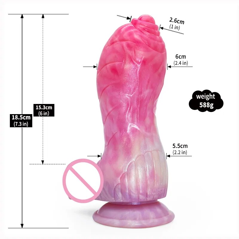 FAAK New Curved Butt Plug Silicone Horse Dog Knot Dildo With Sucker Sex Toys For Women Men G-spot Stimulate Female Masturbator