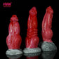 FAAK New Dragon Wolf Dildo With Sucker 7.5cm Large Knot Thick Dog Penis Silicone Anal Plug For Women Men Erotic Sex Toys Shop