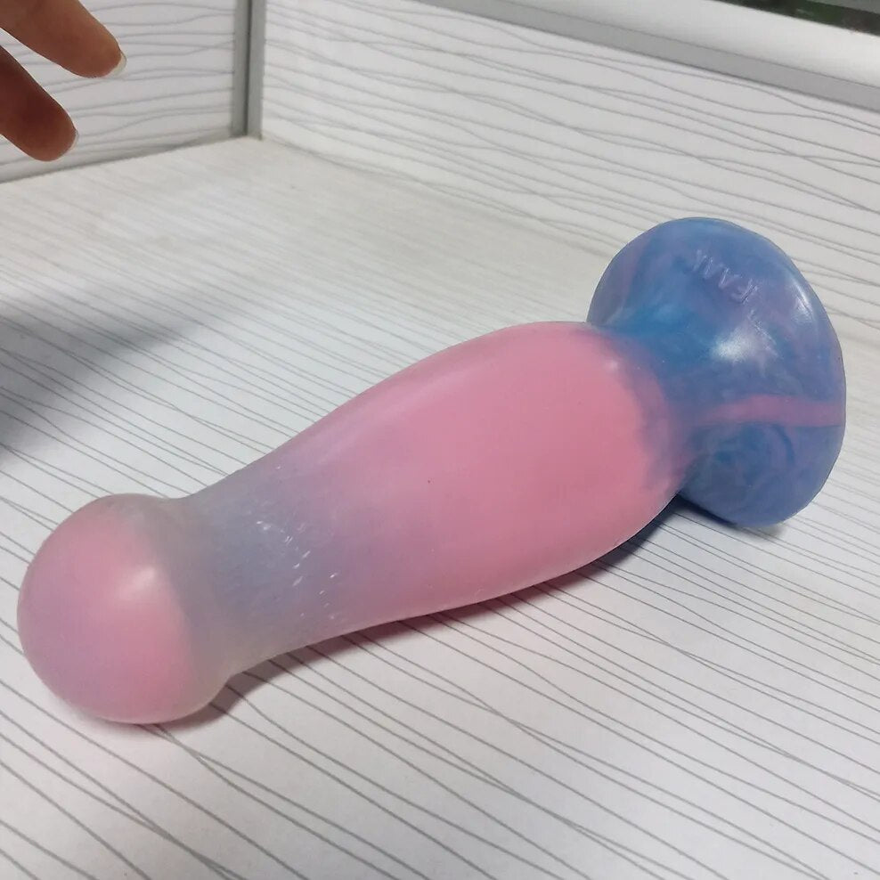 FAAK New Macaron Butt Plug with Sucker Mushroom Design Multi Color Silicone Anal Sex Toys Dildo For Women Man Anus Stimulate