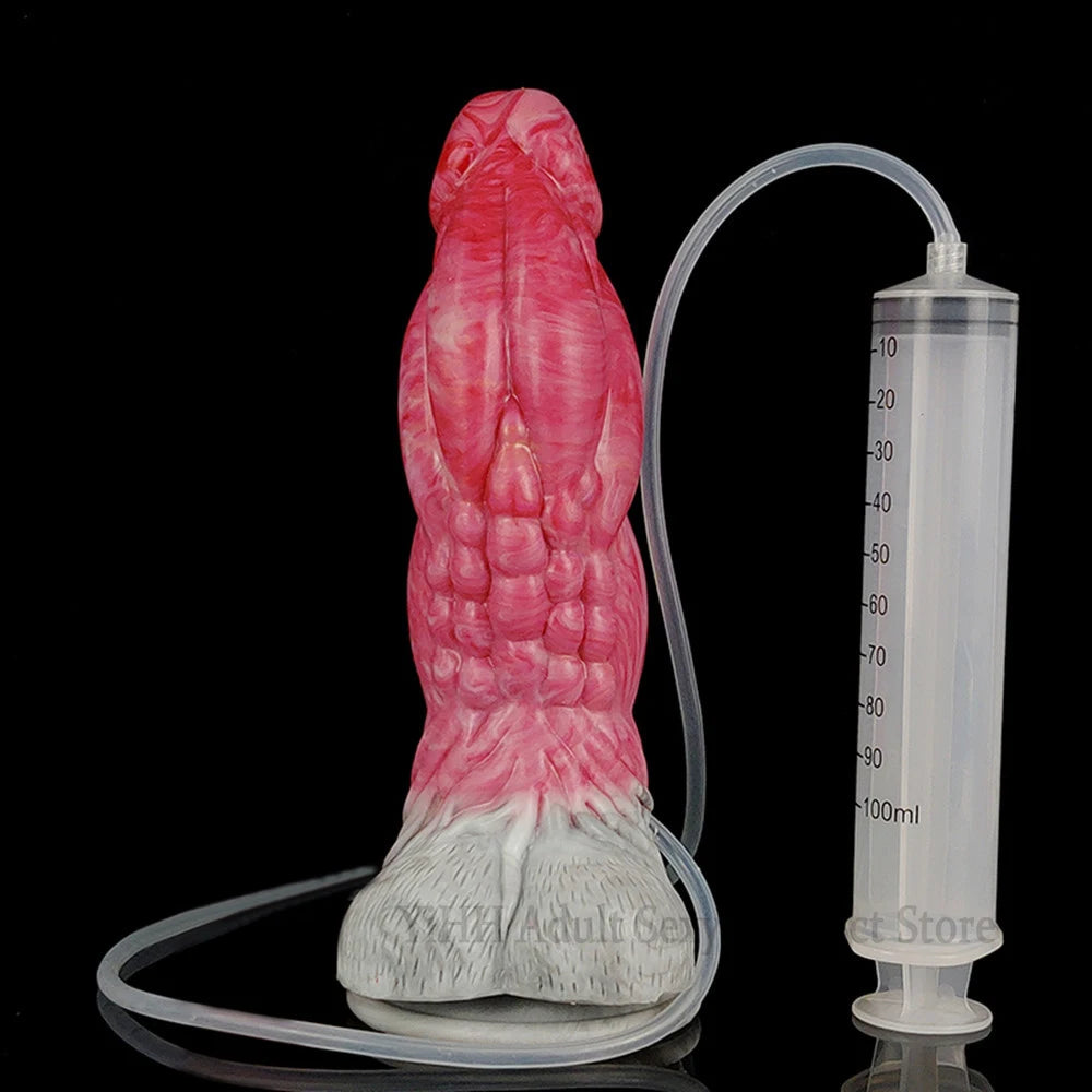 FAAK New Thick Big Penis Squirting Dildo With Suction Cup Silicone Ejaculate Penis vaginal Anal Massage Sex Toys For Women Men