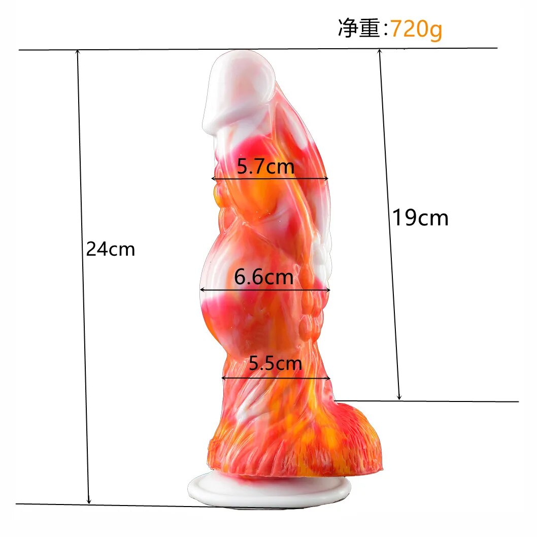 FAAK New Thick Knot Squirting Dildo With Suction Cup Silicone Ejaculate Penis Syringe Anal Massage Sex Toys For Women Masturbate