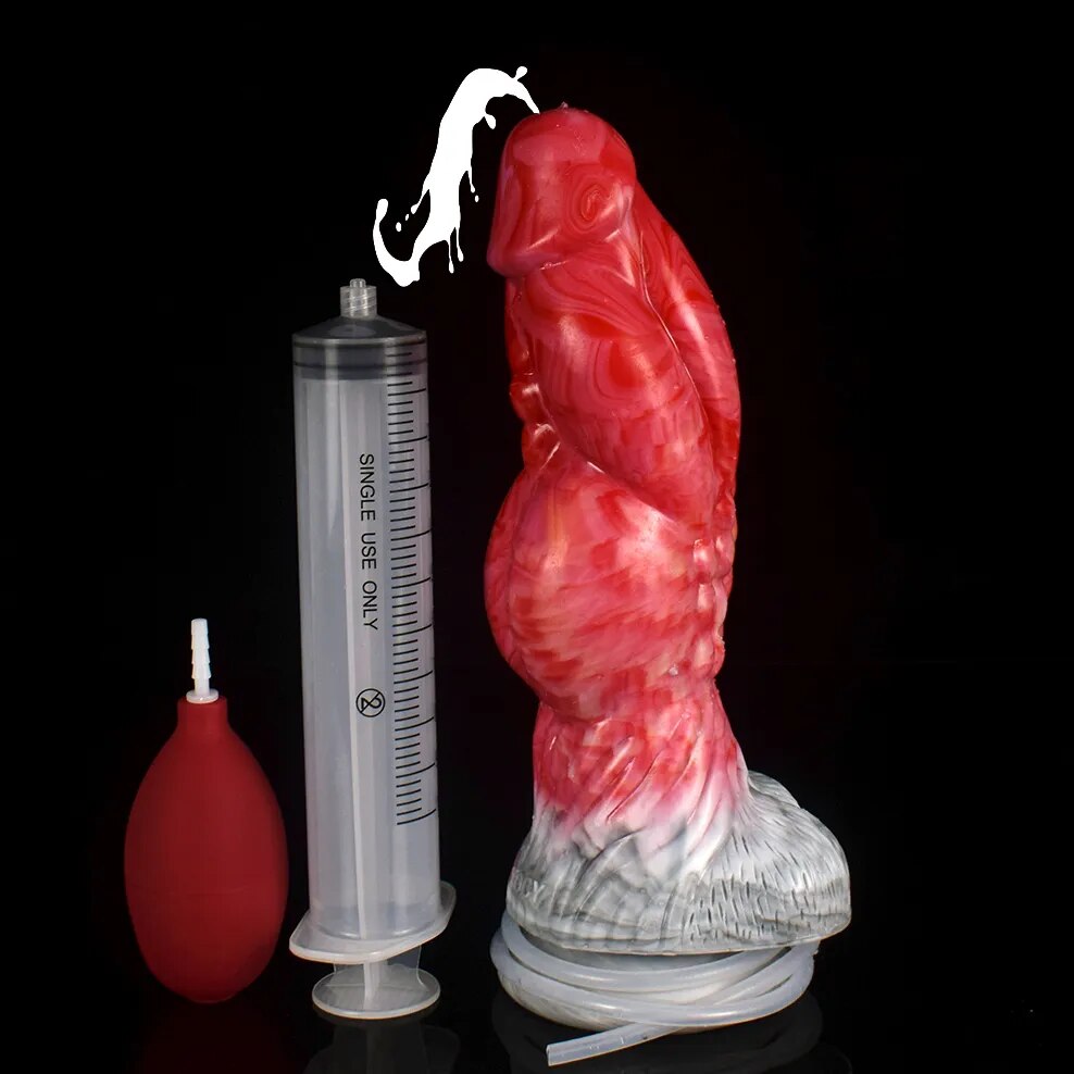 FAAK New Thick Knot Squirting Dildo With Suction Cup Silicone Ejaculat –  GXLOCK Store