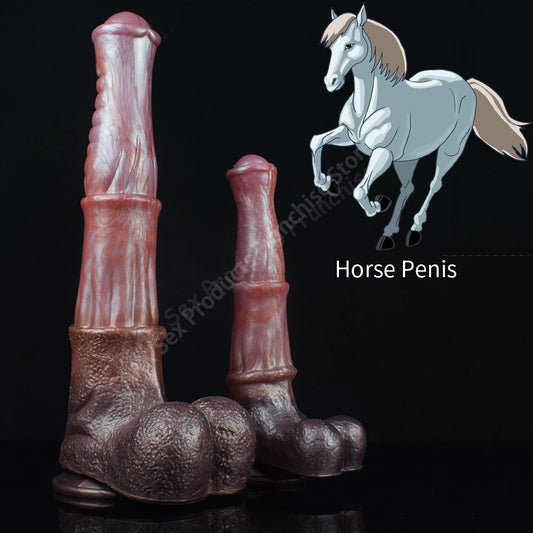 FAAK Newest Horse Dildo Big Penis Animal Big Dick With Sucker Masturbator Silicone Huge Long Anal Sex Toys For Women Men Sexshop