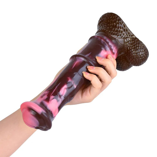Horse Silicone Dildo With Testis